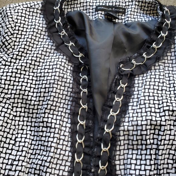 Marina Luna women's open blazer size Large - Picture 2 of 7